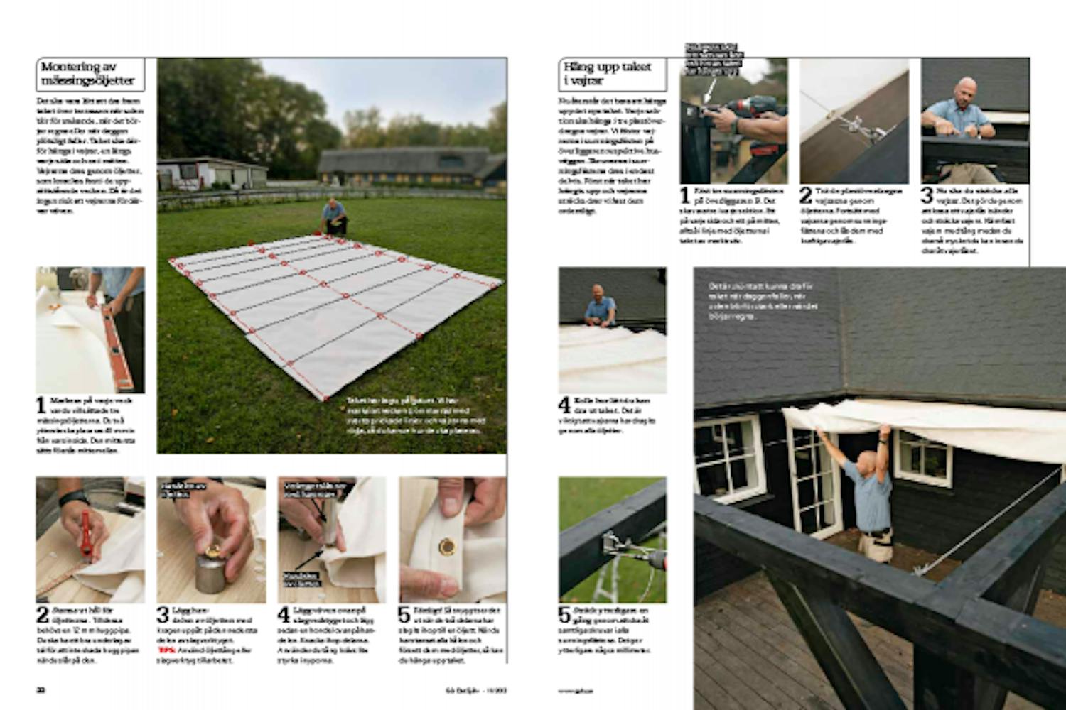 Segelduk: Pergola med segelduk Segelduk: Pergola med segelduk